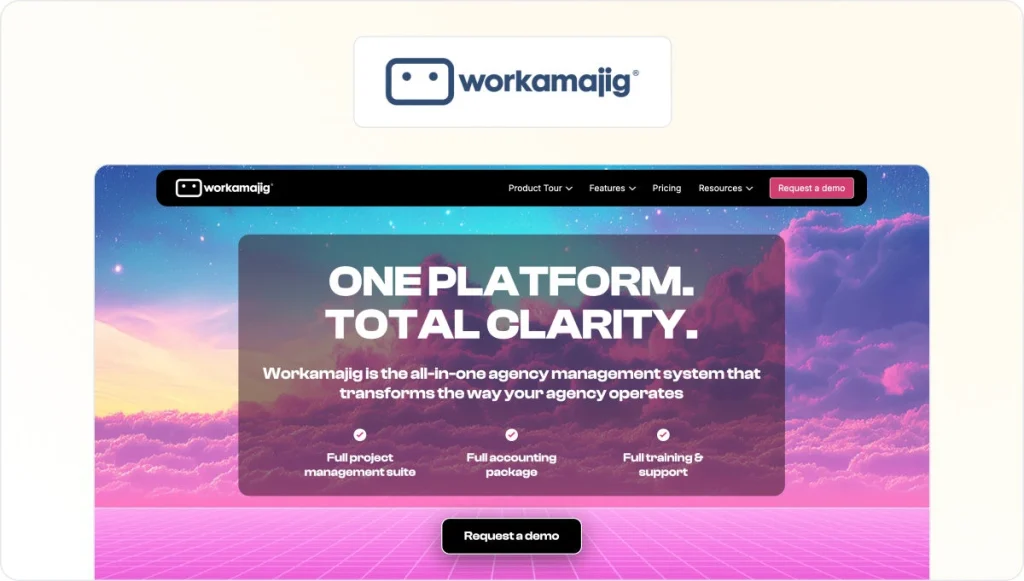 Workamajig Homepage View