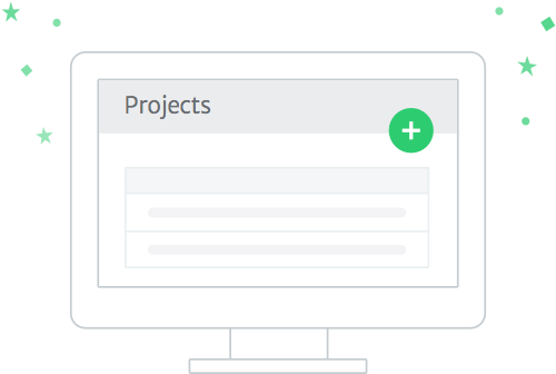 Click to add projects