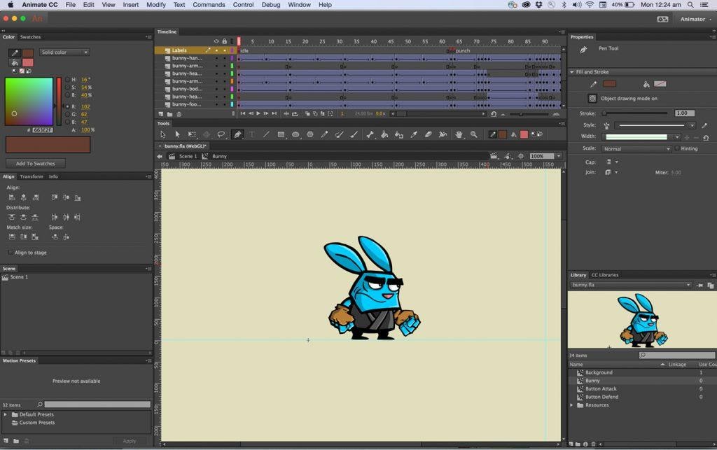 Adobe Animate –Erklärvideo-Software