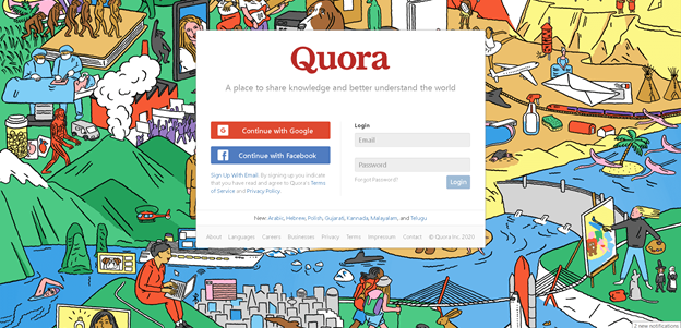quora content promotion öffentliche frage-antwort-plattform