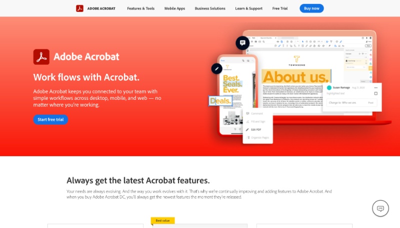 Adobe Acrobat Reader PDF Markup Tool