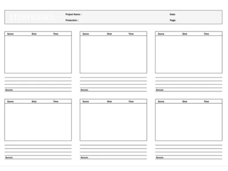 Download our free storyboard template (PDF + PowerPoint)
