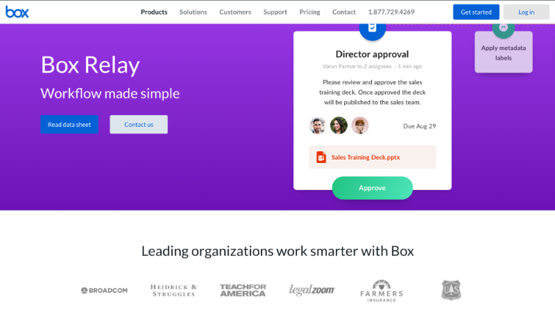 BoxRelay workflow management software