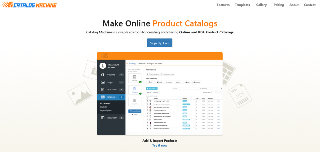 Catalog Machine easy catalog software management