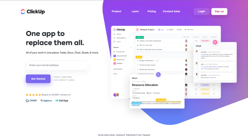 ClickUp - creative project management software