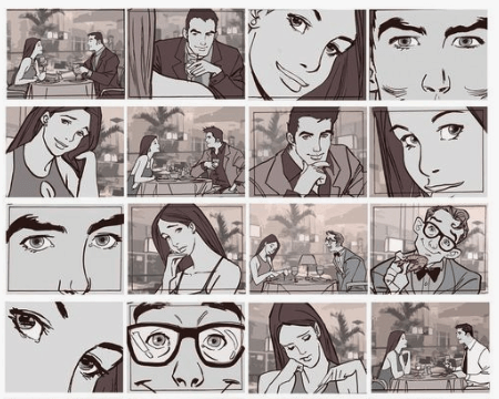 Storyboard commercial