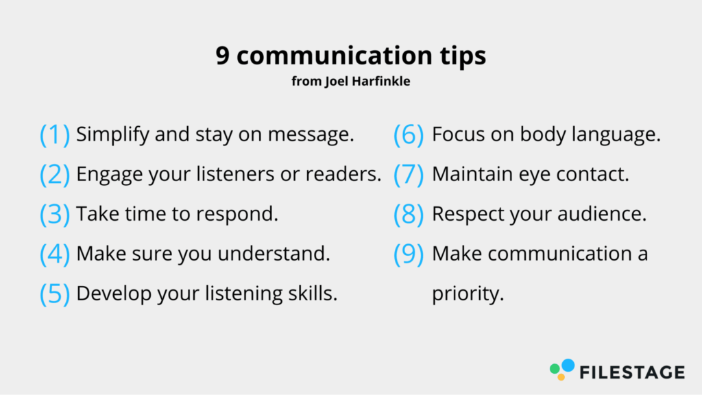 Communication tips - stakeholder management