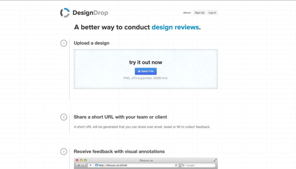 DesignDrop - design feedback tools