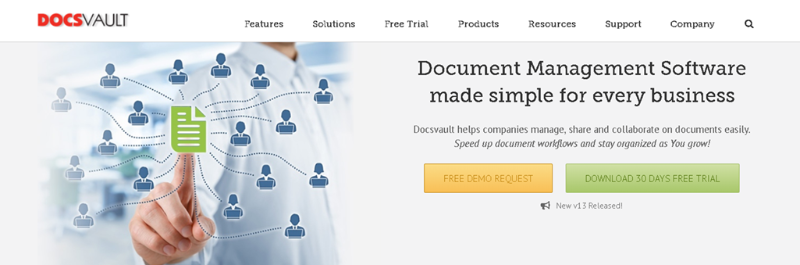 Docsvault - document version control software tools