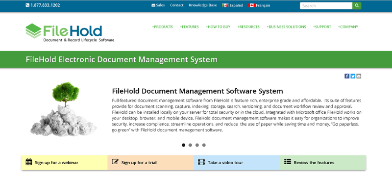 FileHold - document version control software tools