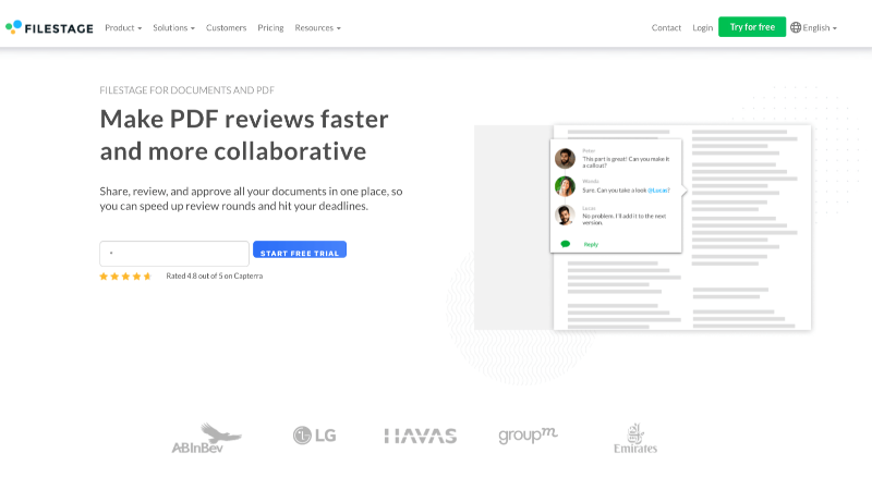 Filestage - Document review and approval software