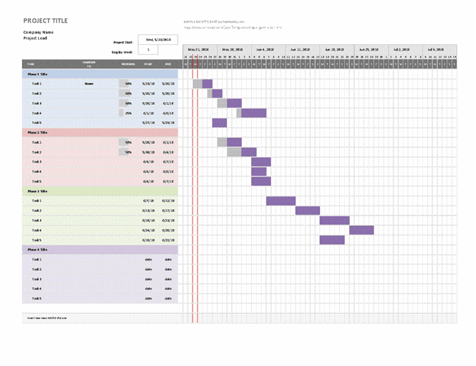 How to use the Gantt Chart - project milestones