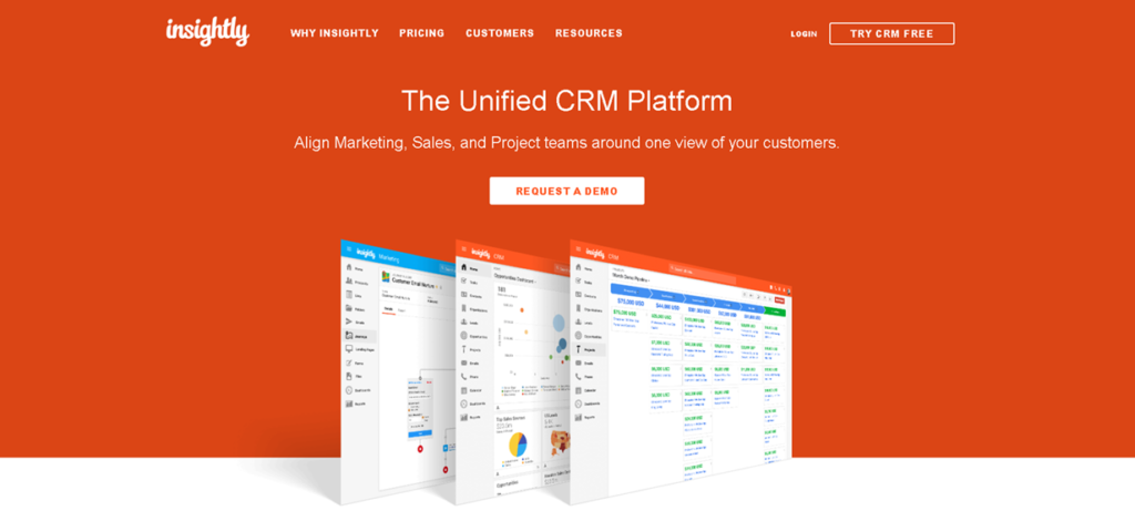Insightly CRM and project management