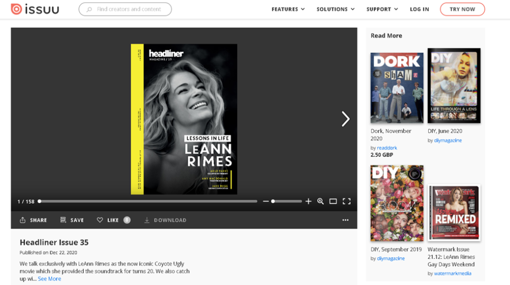 Issuu convert PDFs into interactive catalogs and Instagram stories