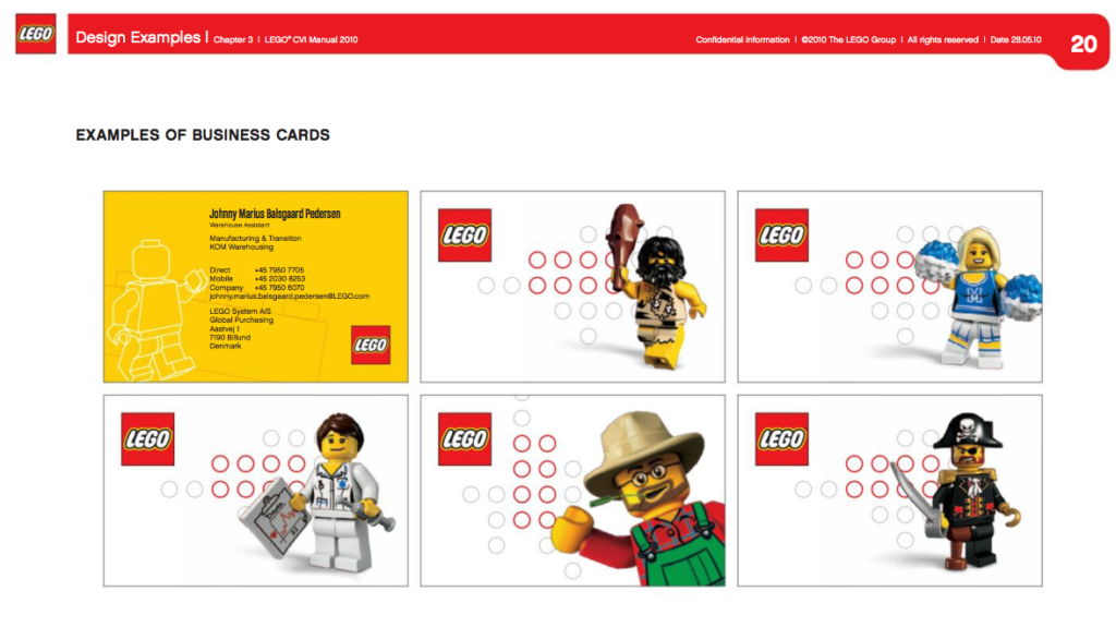 Directives de la marque Lego
