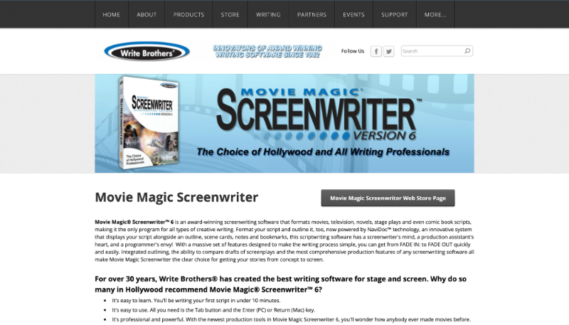 MovieMagic Screenwriter - Top 10 alternatives to Celtx for screenwriting