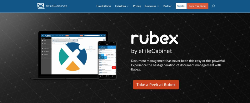 Rubex by eFileCabinet sistema de gestión documental polivalente