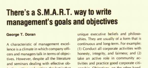 SMART Goals by Doran