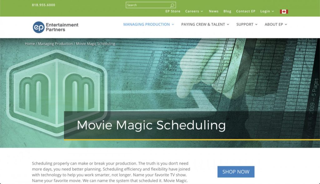 Capture d'écran de Movie Magic Scheduling