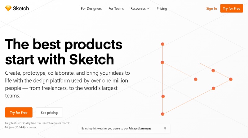 Sketch Webdesign-Software unterstützt Designer und Kreativ-Teams dabei Websiten