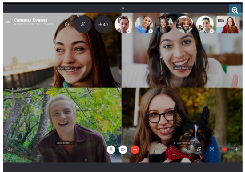 Skype Videokonferenz