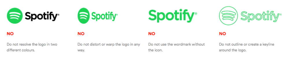 Directrices de marca del logotipo de Spotify