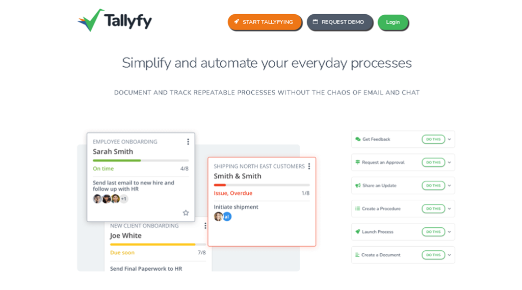 Tallyfy for simplified process improvement