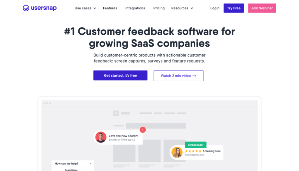Usersnap - design feedback tools