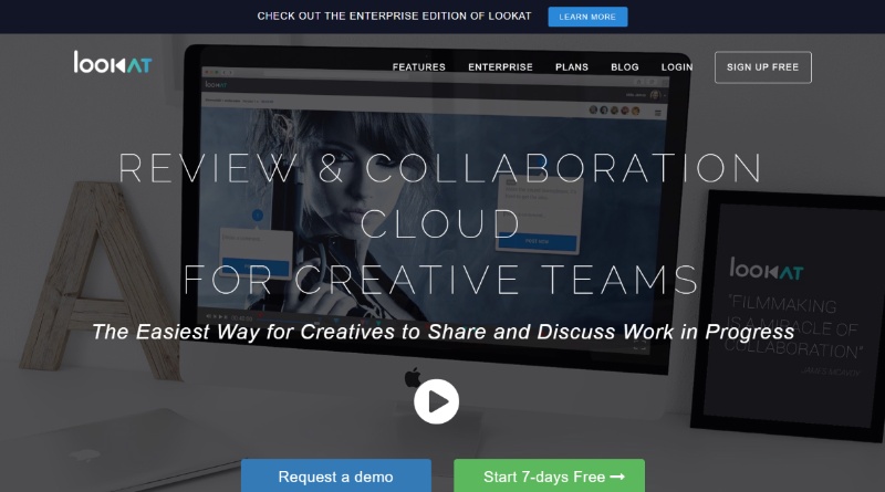 Web Design Zusammenarbeit innerhalb Kreativ-Teams Cloud-Software Tool LookAt