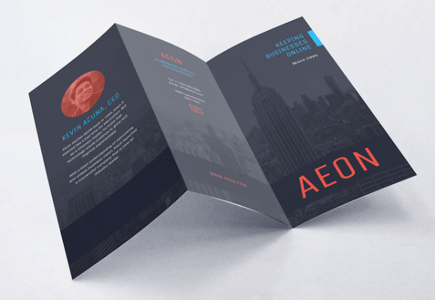brochures physical web content idea by venngage blog