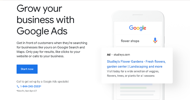 google ads targeted content promotion
