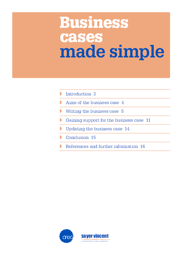Business case workbook - business case template