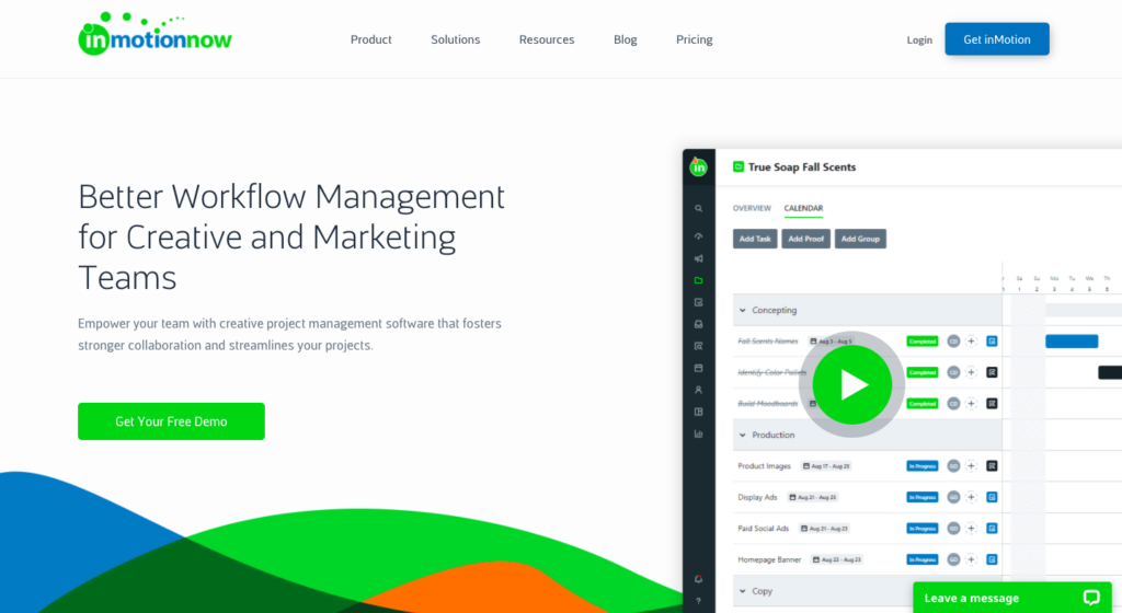 inmotionnow project management software