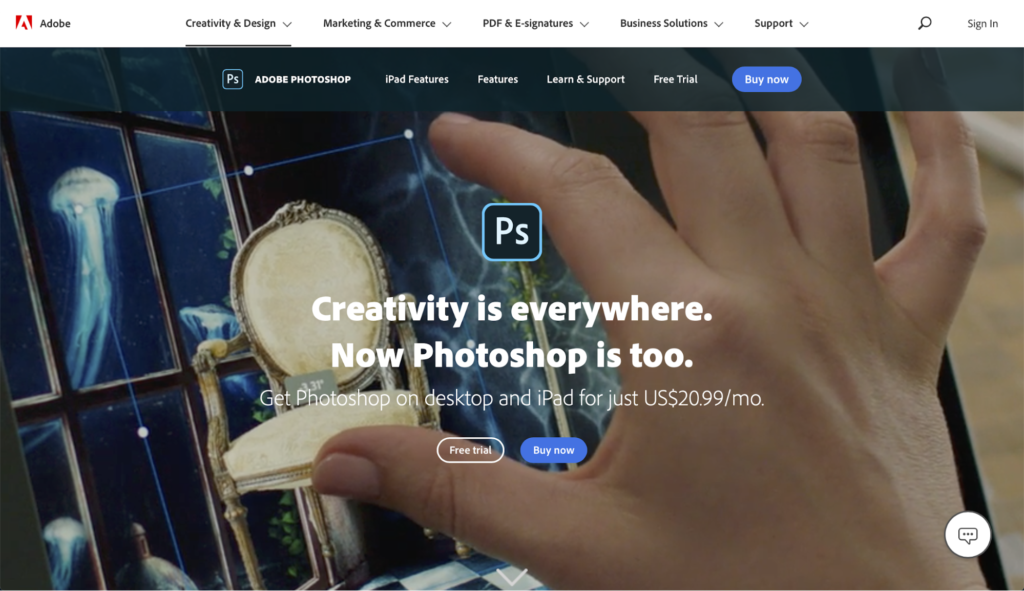 photoshop diseño gráfico software de manipulación de imágenes