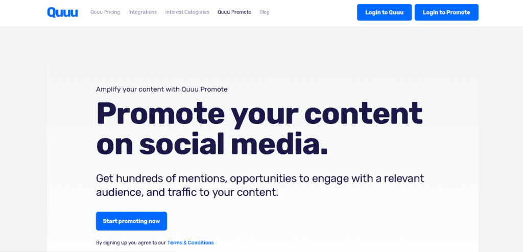 quu promote content promotion platform