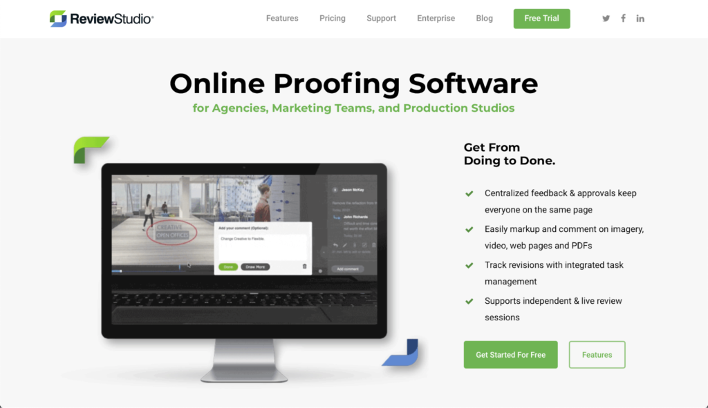 review studio online proofing software