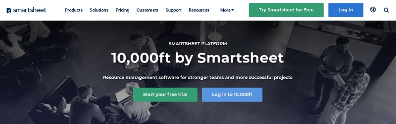 smartsheet 10000ft efficient resource management