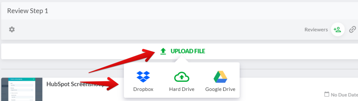step 3 upload file in filestage