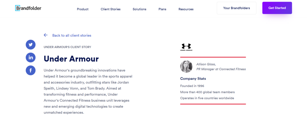 under armor improve media coverage though marketing resource management