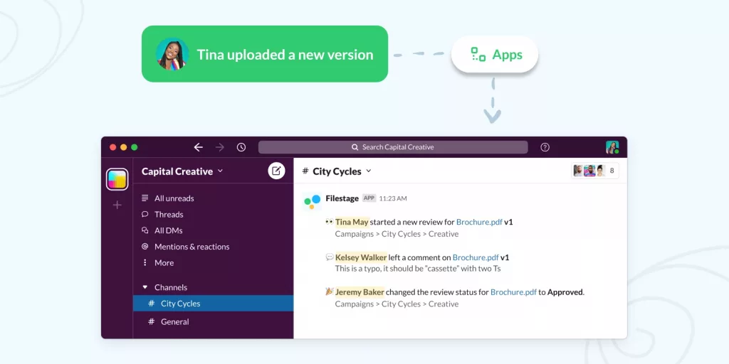 3 ways to stay up to date on creative reviews in Slack