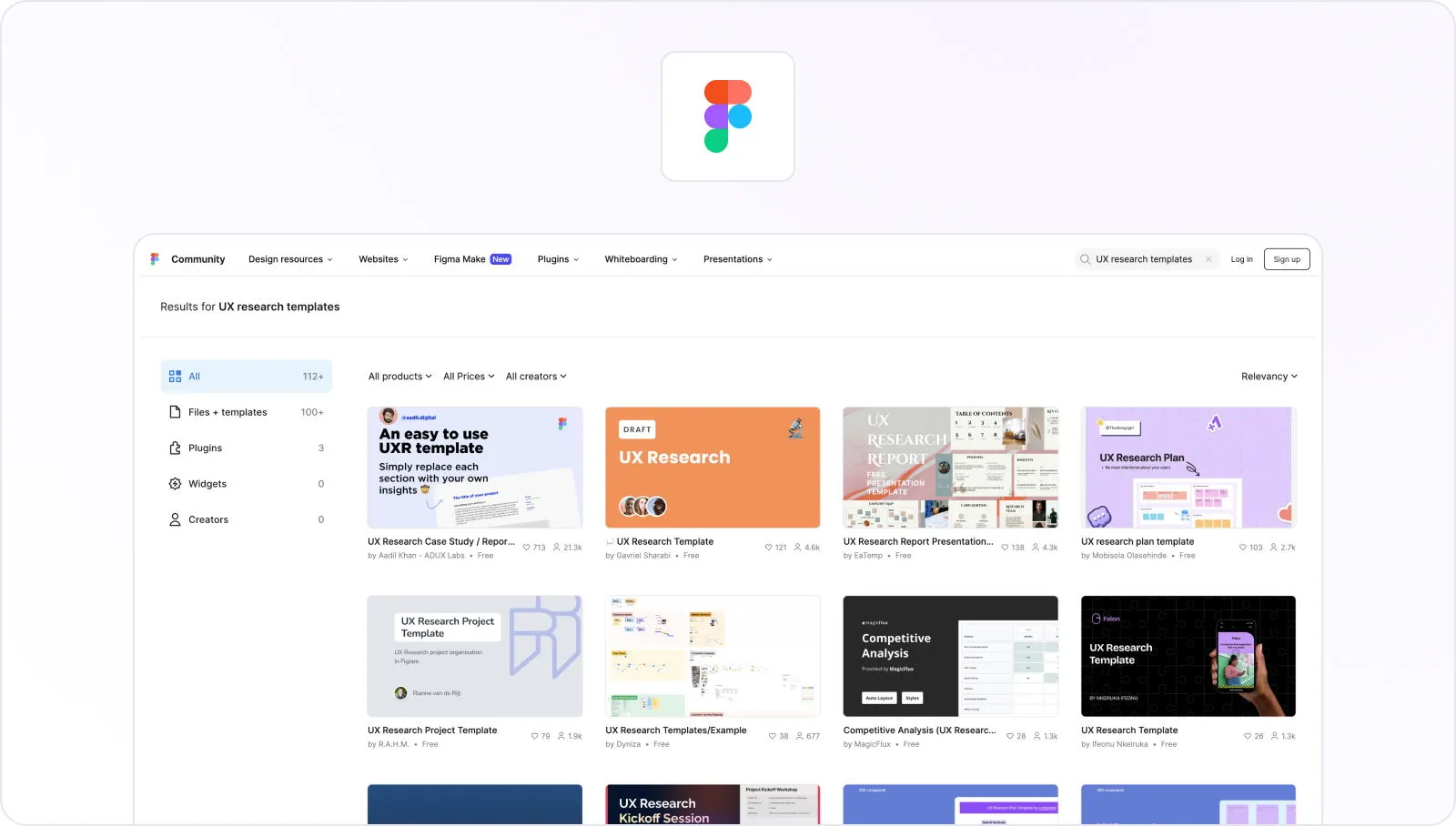 Figma dashboard view