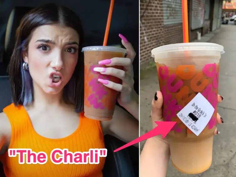 Charli für Dunkin' –Tiktok-Ads 