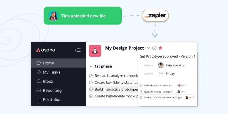 Filestage x Zapier: project management