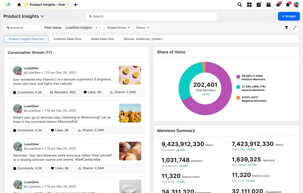 sprinklr social listening