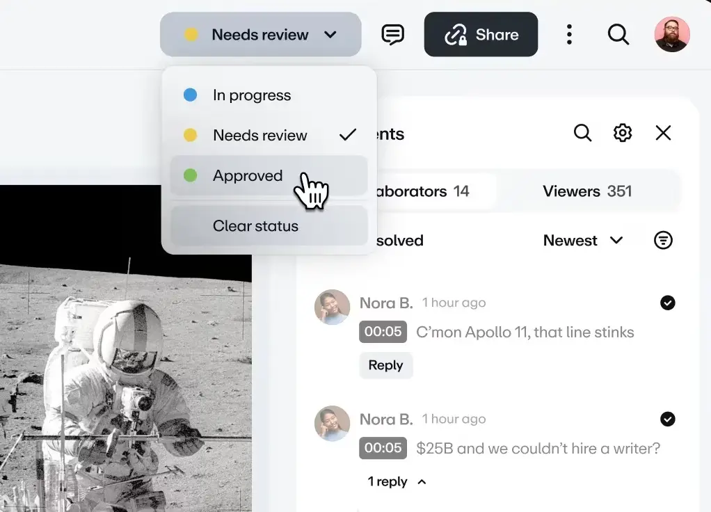 vimeo review video feedback tool