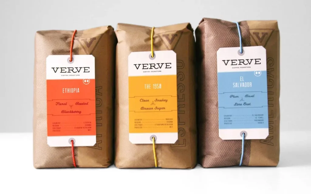 verve coffee packaging