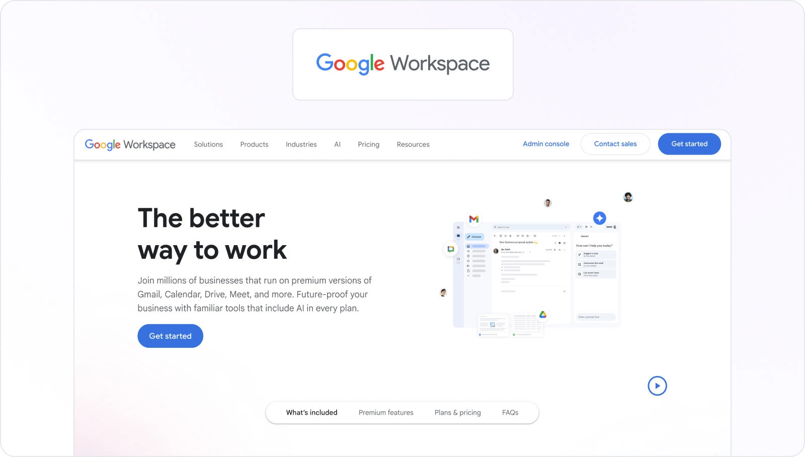 Google Workspace view