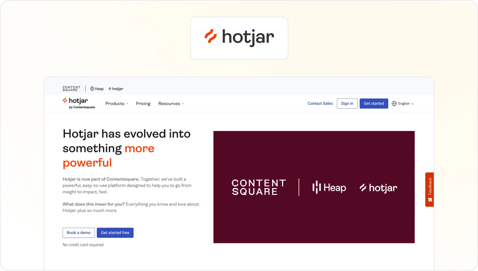 Hotjar homepage view