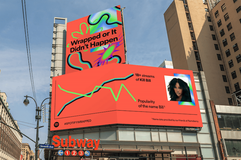 Spotify Wrapped ad