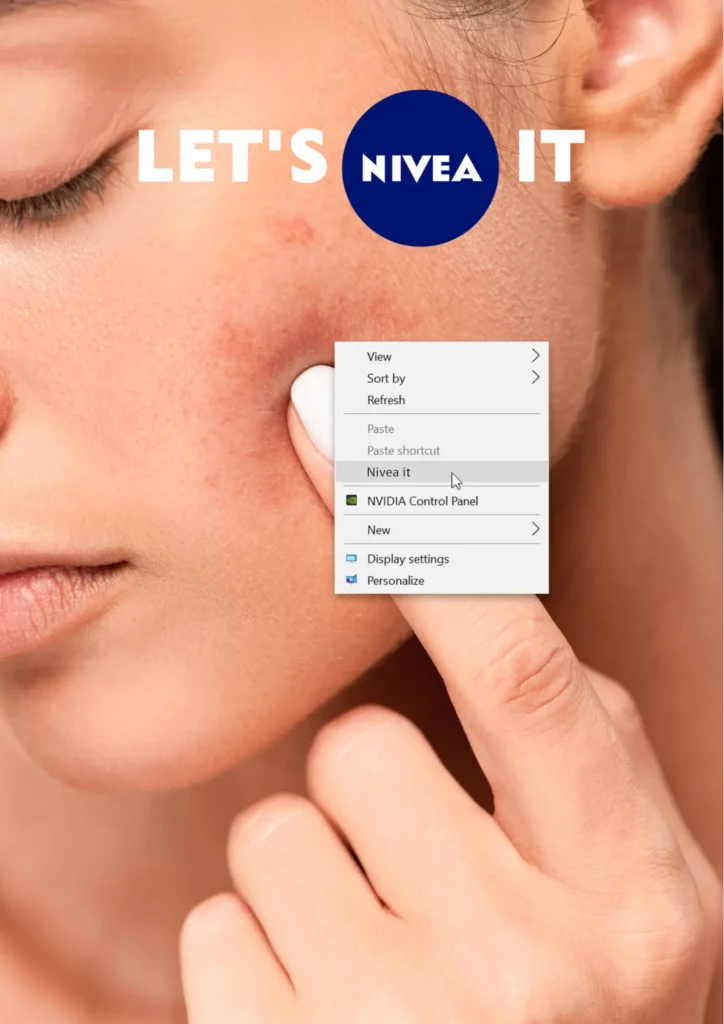 Nivea Kosmetik-Werbung